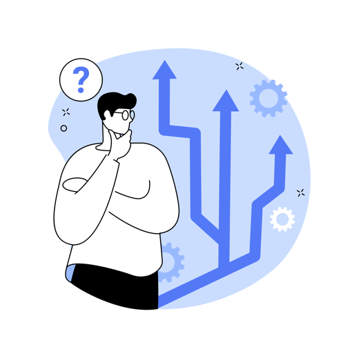 Person thinking of an idea